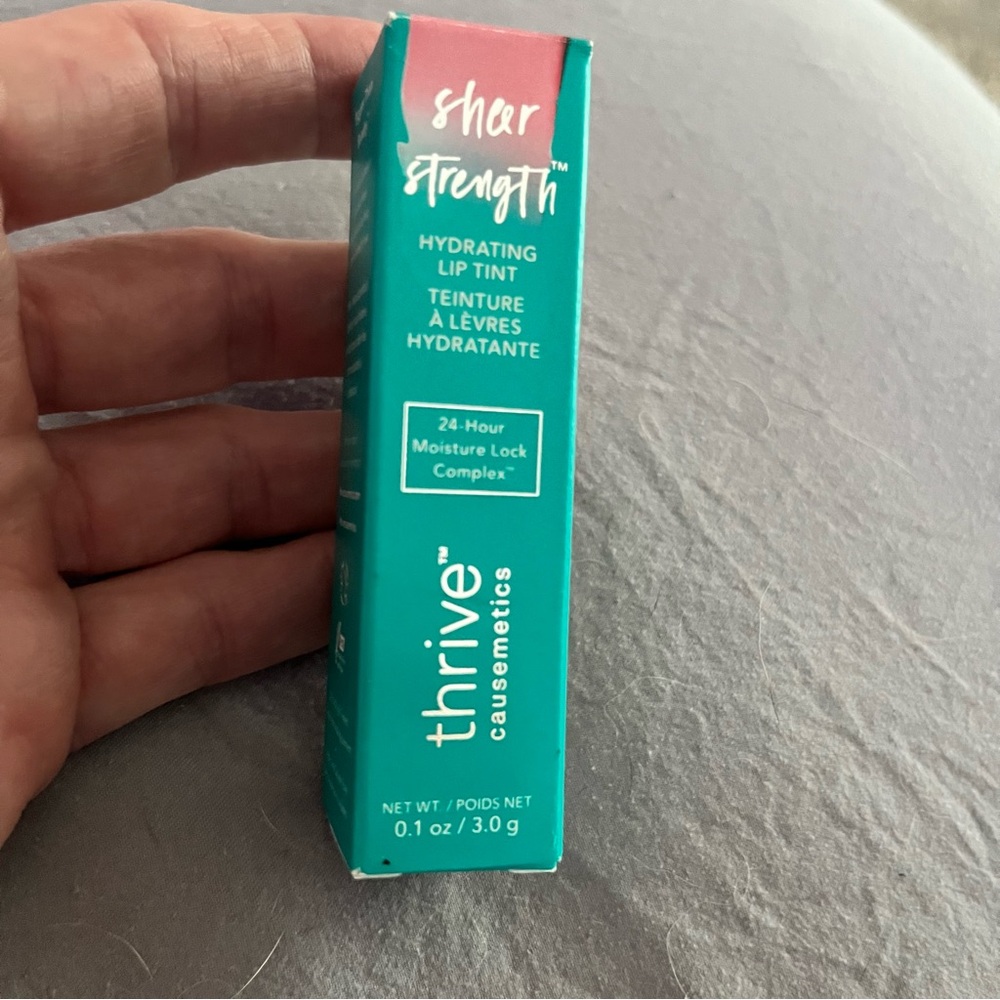 Thrive Causemetics Sheer Strength Lip Tint in Teal BRAND NEW *the color is Kara